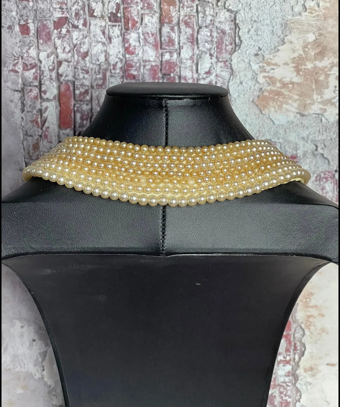 1950’s Graduated Faux Champagne Pearl Collar