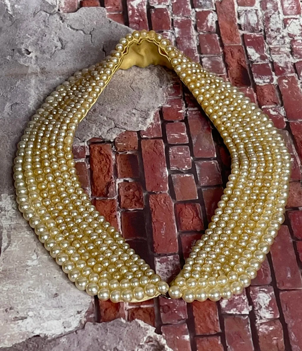 1950’s Graduated Faux Champagne Pearl Collar