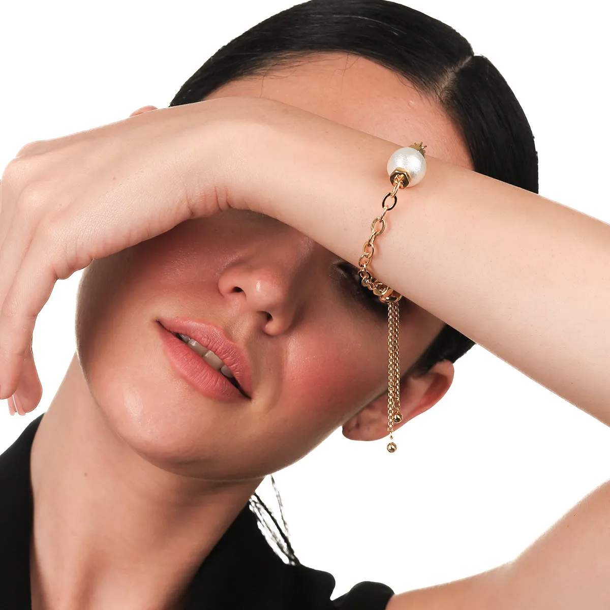 Angelou Pearl Bolo Bracelet