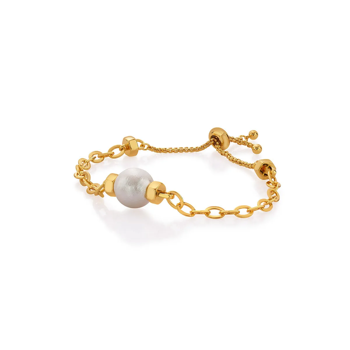 Angelou Pearl Bolo Bracelet