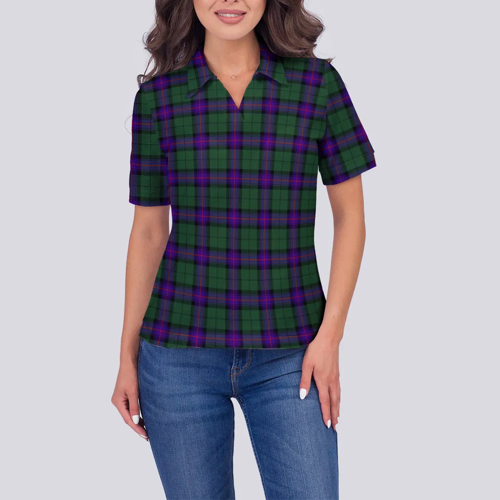 Armstrong Modern Tartan Polo Shirt For Women