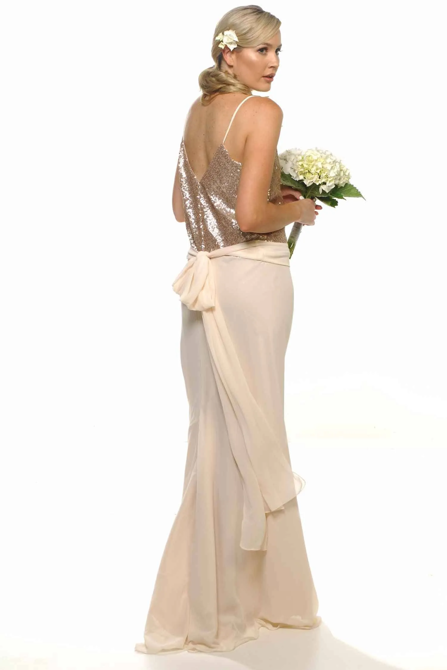 Cecilia Paloma Sequin Bodice in Pollen