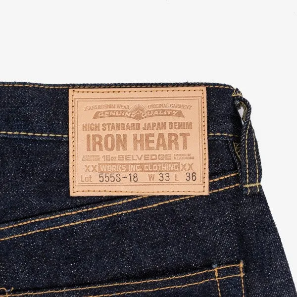 IH-555S- 18oz Vintage Selvedge Denim Super Slim Cut Jeans - Indigo