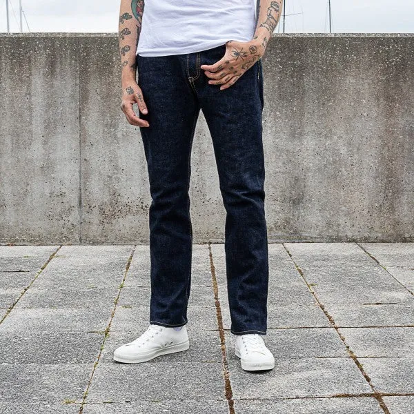 IH-555S- 18oz Vintage Selvedge Denim Super Slim Cut Jeans - Indigo