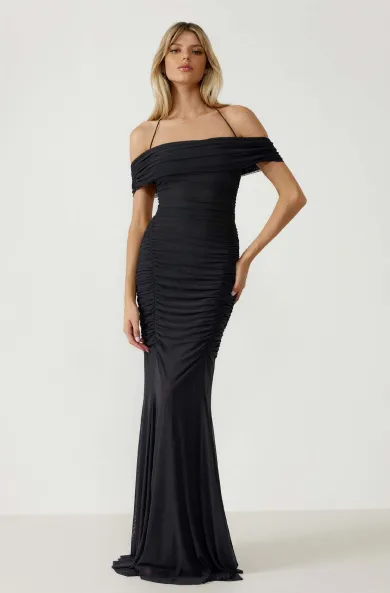 LEXI Australia   Livia Dress - Charcoal