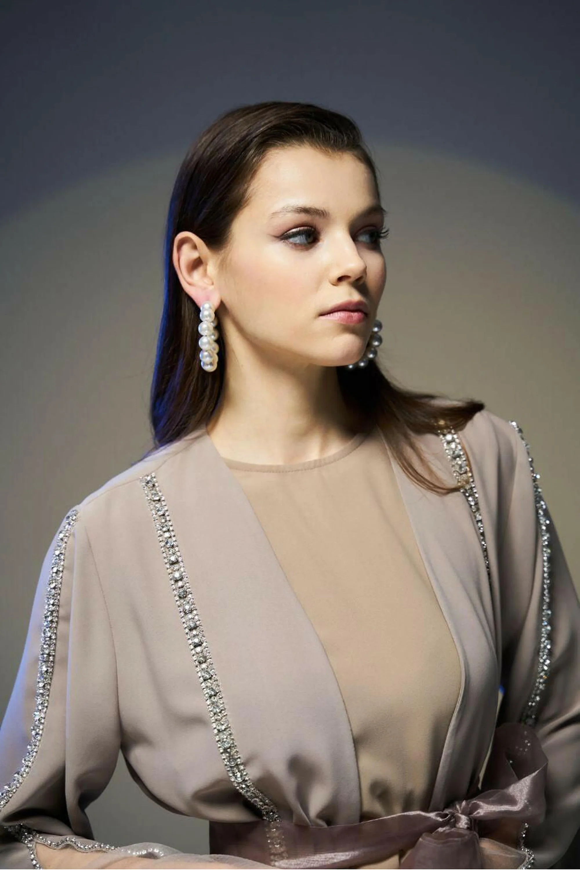 Nadia Islamic Wedding Abaya - Gorgeous Details' - Embellished SHEER Abaya - Long Sleeves
