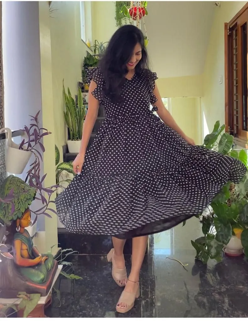 Party Wear Midi Gown Kurti
