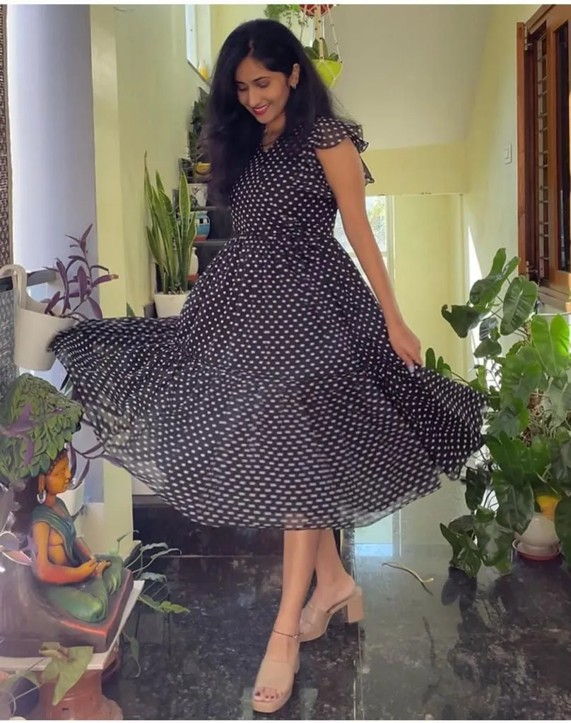 Party Wear Midi Gown Kurti