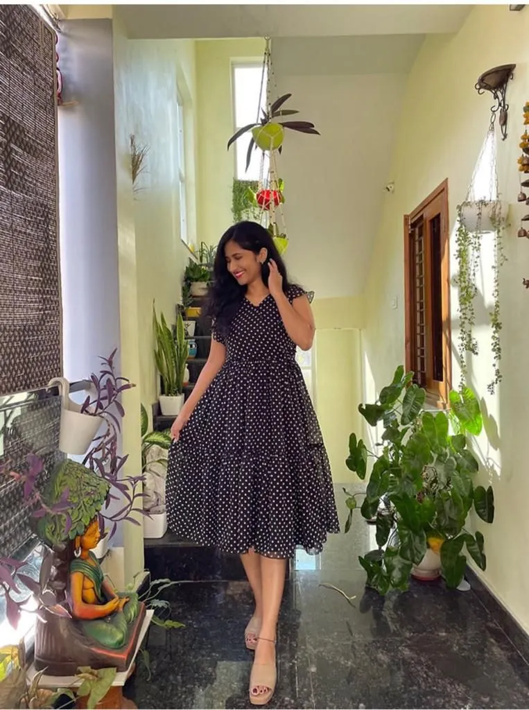 Party Wear Midi Gown Kurti