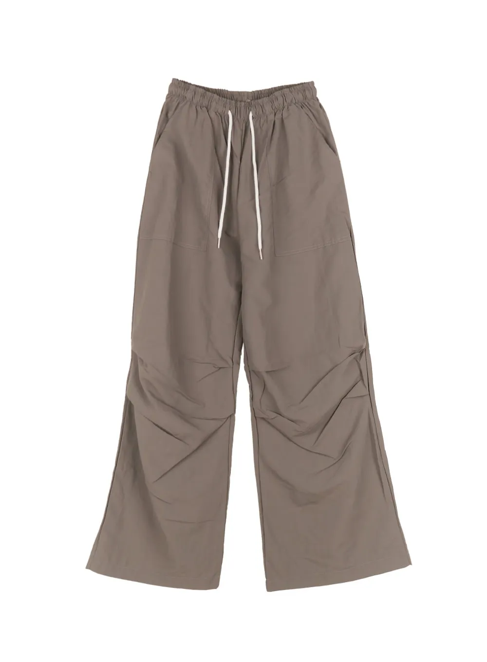 Pintuck Pocket Wide-Fit Sweatpants CA504