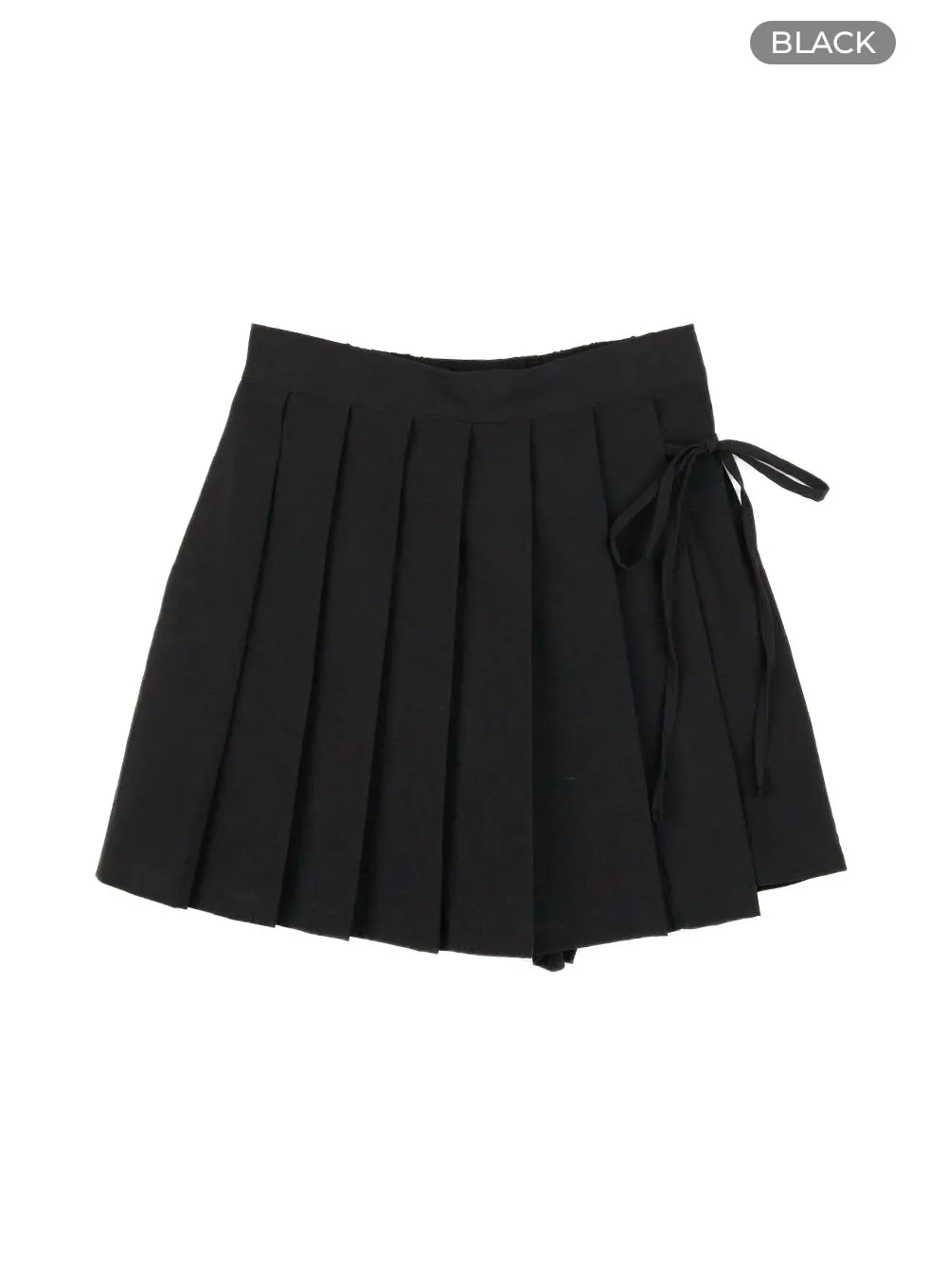 Pleated Wrap Mini Skort OL430