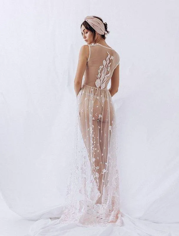 Stand White Wedding Dress