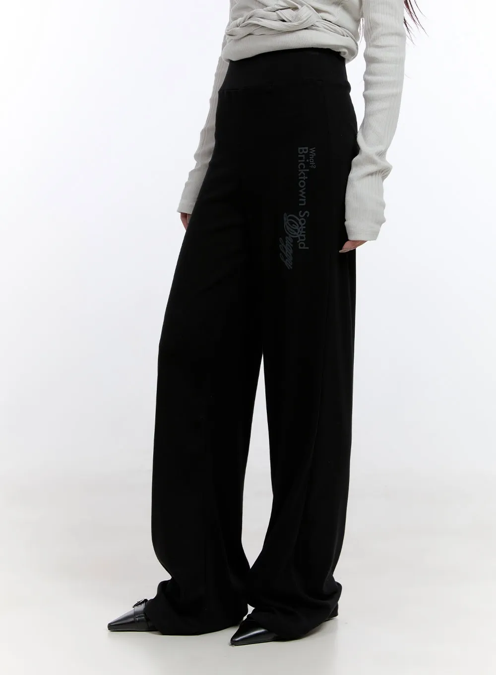 Straight-Fit Printed Sweatpants CO418