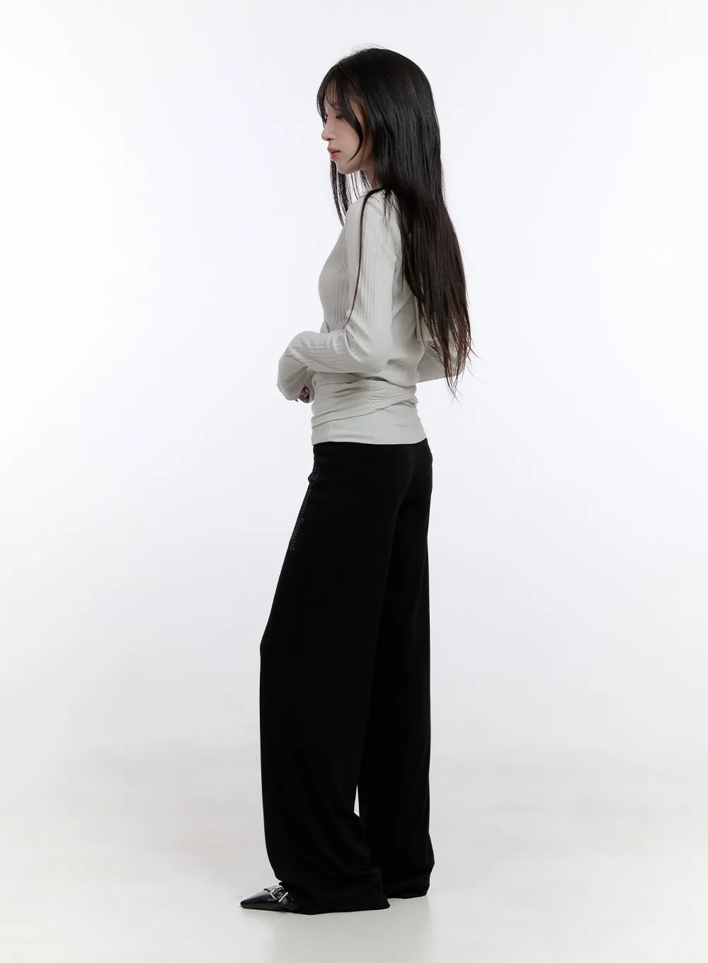 Straight-Fit Printed Sweatpants CO418