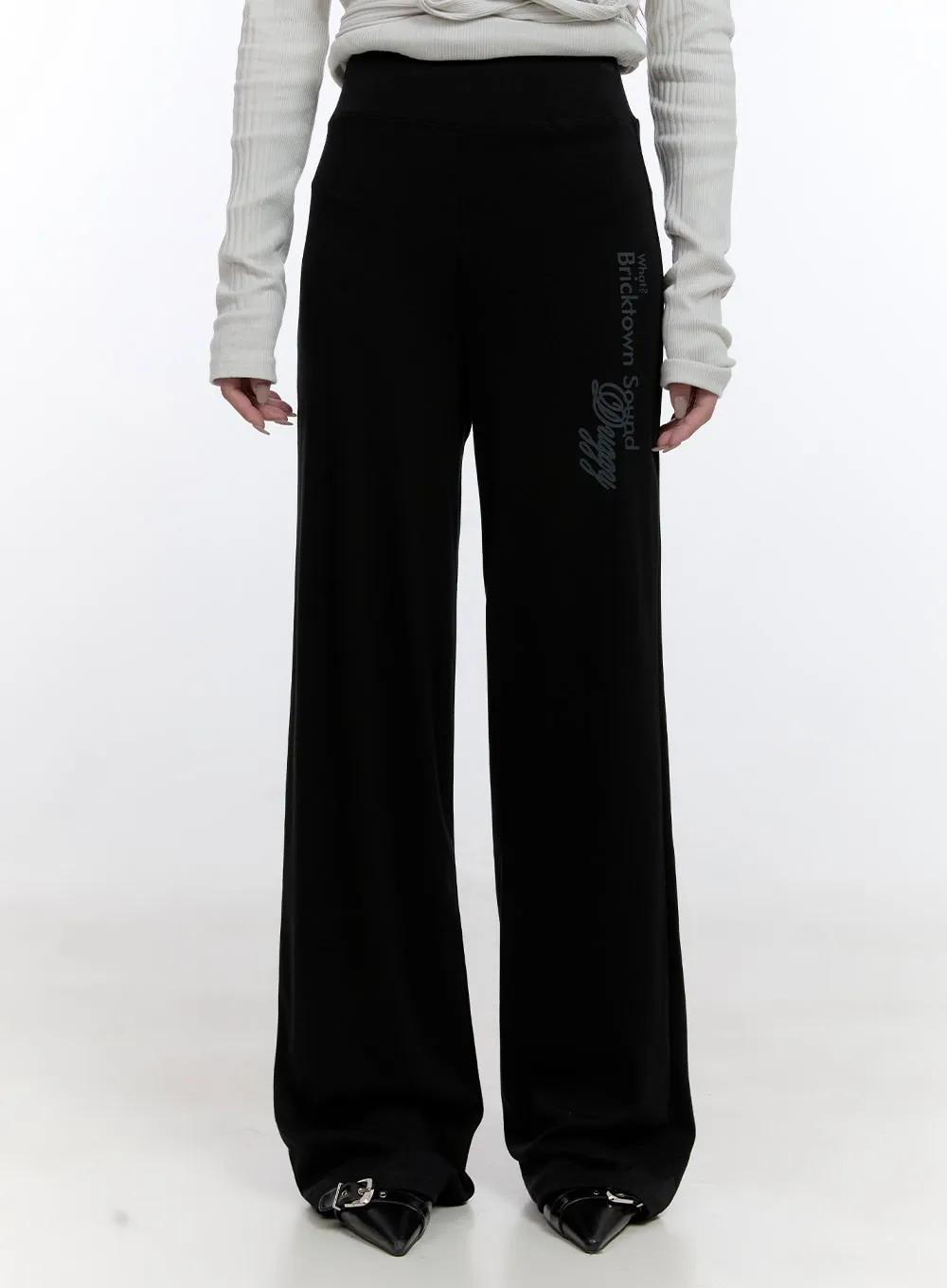 Straight-Fit Printed Sweatpants CO418