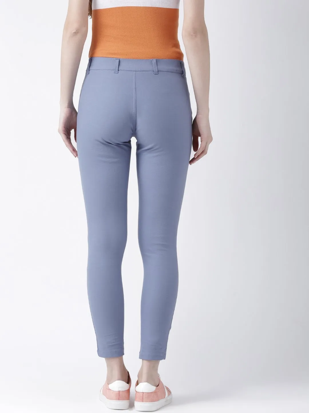 Women Blue Slim Fit Trouser